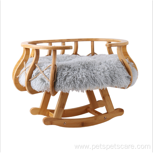 rocking table wooden swing cat hammock cat bed